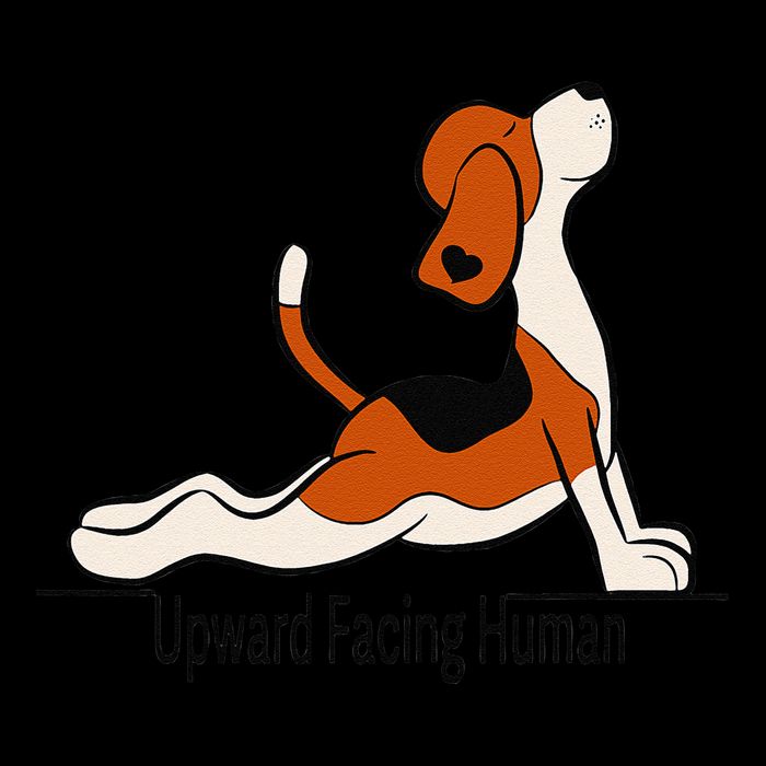 Upward Facing Human Womens Funny Dog Yoga Impact Tech Backpack