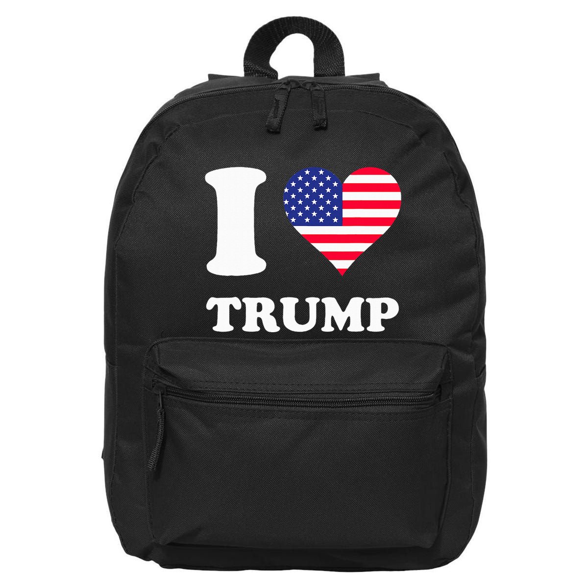 Usa Flags Heart I Love Trump 16 in Basic Backpack