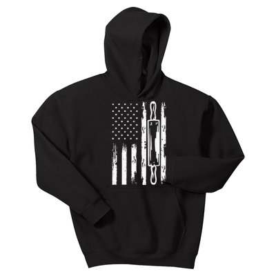 USA Flag Homemade Sourdough Bread Baker America Kids Hoodie