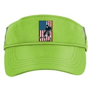 Usa Flag Hockey Ice Hockey Cute Gift Adult Drive Performance Visor