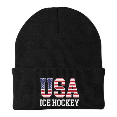 Usa Flag Hockey Player American Usa Ice Hockey Beanie