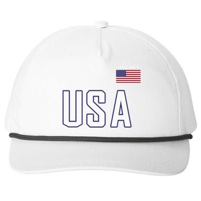 USA Flag Hockey Hoodie Cool Pocket Equipment Snapback Five-Panel Rope Hat