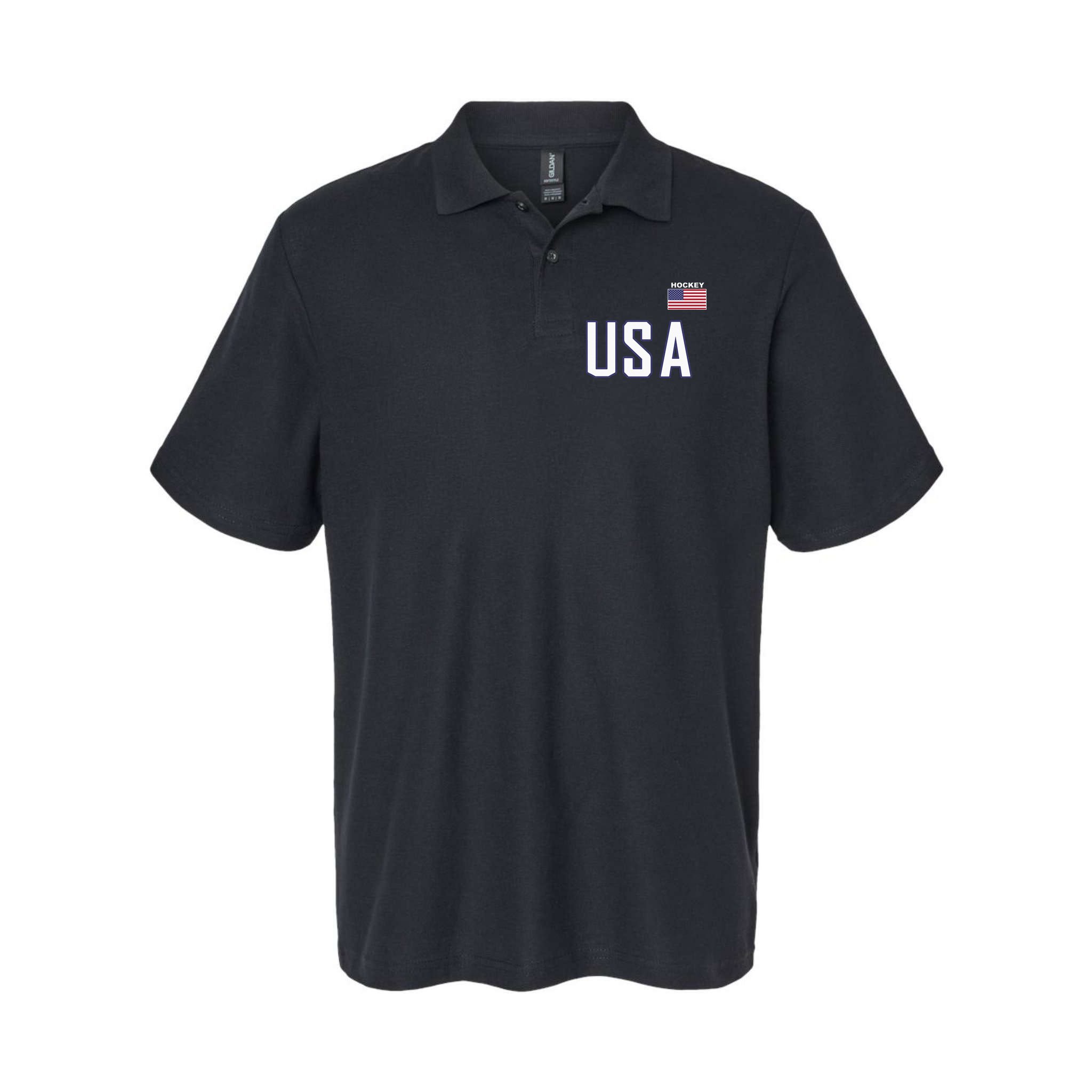 USA Flag Hockey Hoodie Cool Pocket Equipment Polo