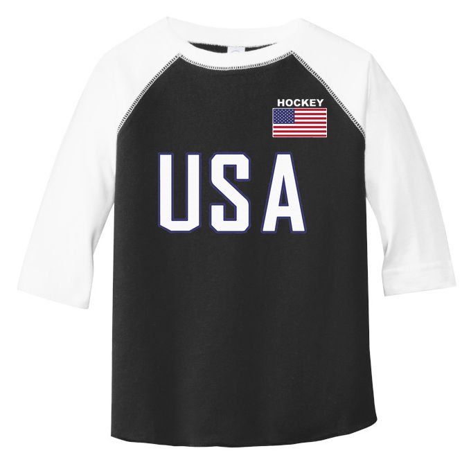 USA Flag Hockey Hoodie Cool Pocket Equipment Toddler Fine Jersey T-Shirt