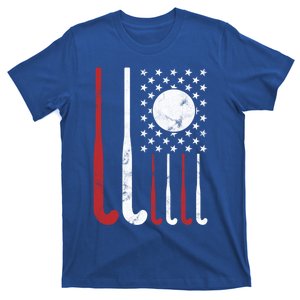 Usa Field Hockey Gift American Flag Fockey Lovers Gift T-Shirt