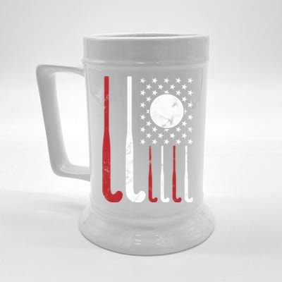 Usa Field Hockey Gift American Flag Fockey Lovers Gift Beer Stein