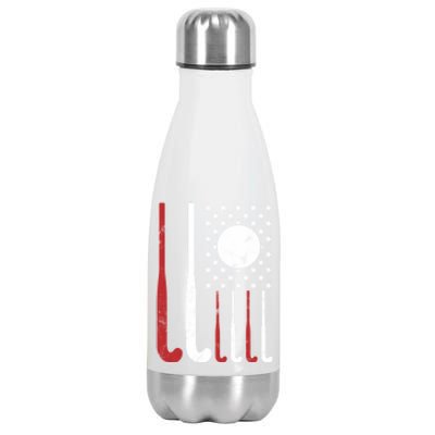 Usa Field Hockey Gift American Flag Fockey Lovers Gift Stainless Steel Insulated Water Bottle