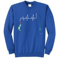 Unique Fishing Heartbeat Clothing Gift Fathers Day Fishing Gift Sweatshirt