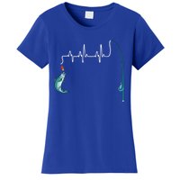 Unique Fishing Heartbeat Clothing Gift Fathers Day Fishing Gift Women's T-Shirt