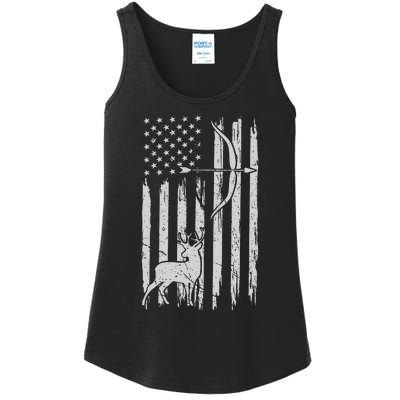 Usa Flag Hunting Deer Hunt Compound Bow USA Hunter Ladies Essential Tank