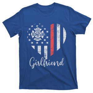 Usa Flag Heart Firefighter Valentines Day Fire Friend Gift T-Shirt