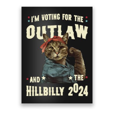 Us Flag IM Voting For The Outlaw And The Hillbilly 2024 Poster