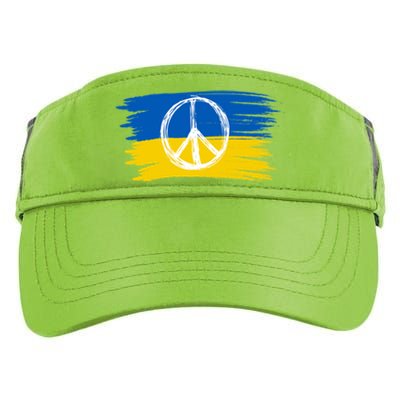 Ukrainian Flag I Stand With Ukraine Support Ukraine Gift Adult Drive Performance Visor