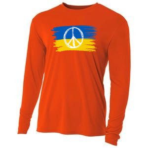 Ukrainian Flag I Stand With Ukraine Support Ukraine Gift Cooling Performance Long Sleeve Crew