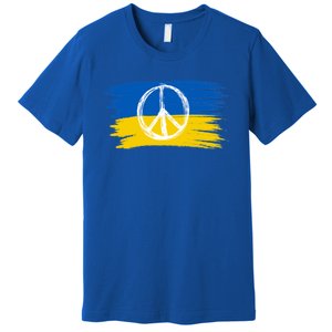 Ukrainian Flag I Stand With Ukraine Support Ukraine Gift Premium T-Shirt