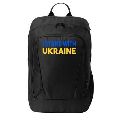 Ukraine Flag "I Stand With Ukraine" Gift City Backpack