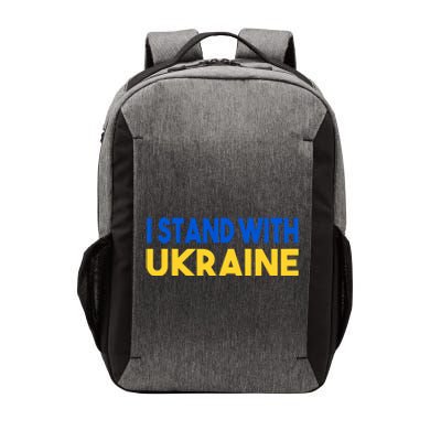 Ukraine Flag "I Stand With Ukraine" Gift Vector Backpack