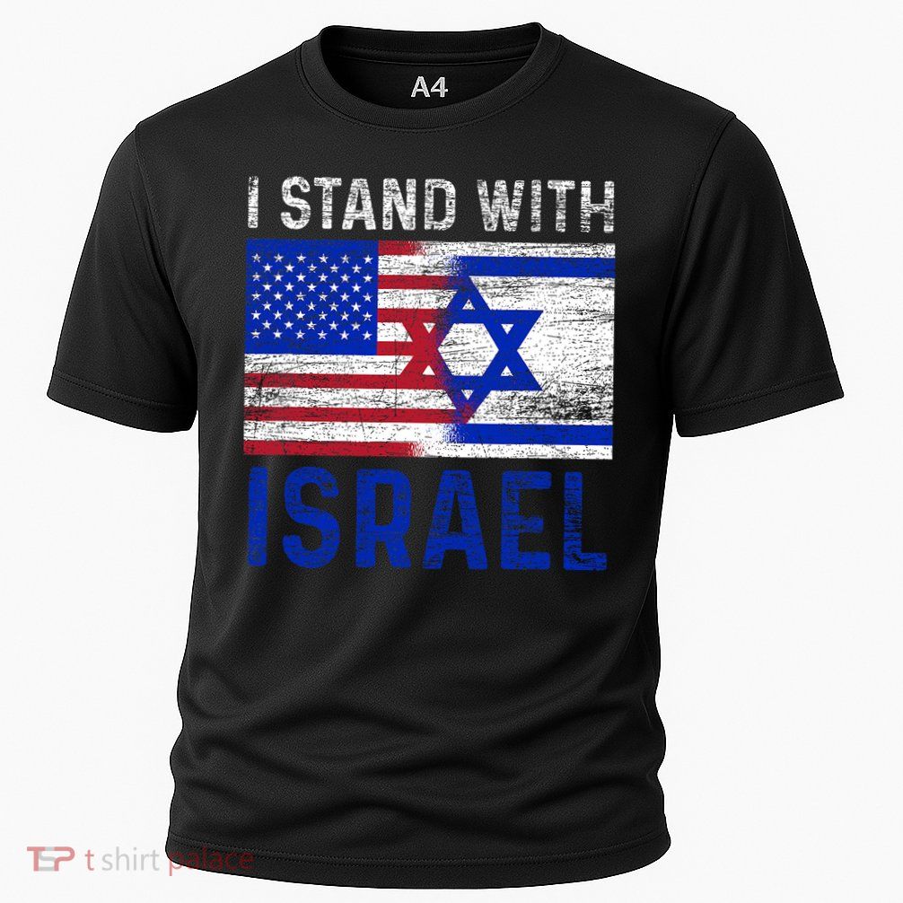 Us Flag I Stand With Israel Performance Shirt
