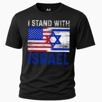 Us Flag I Stand With Israel Cooling Performance Crew T-Shirt