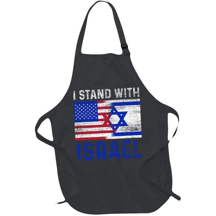 Us Flag I Stand With Israel Apron