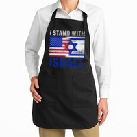 Us Flag I Stand With Israel Apron