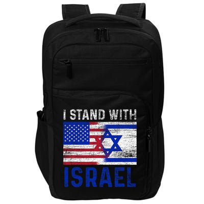Us Flag I Stand With Israel Impact Tech Backpack