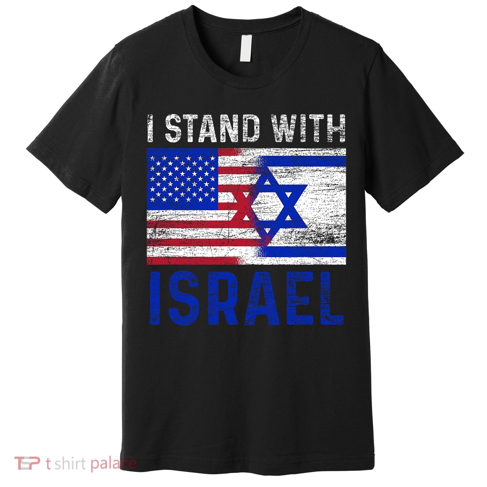 Us Flag I Stand With Israel Premium T-Shirt