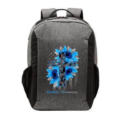 USA Flag In November We Wear Blue Diabetes Awareness Month Vector Backpack