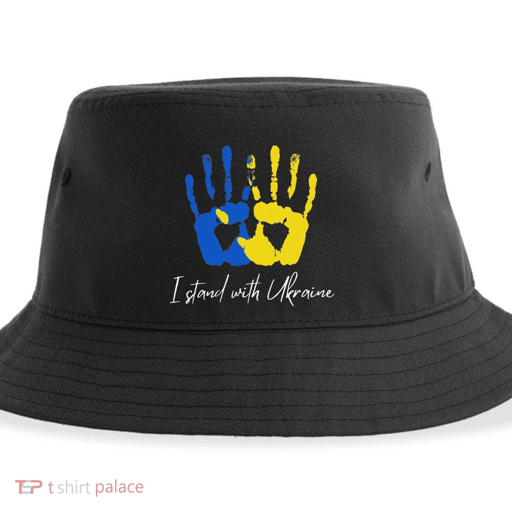 Ukraine Flag I Stand With Ukraine Zelensky Ukraine Sustainable Bucket Hat
