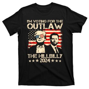 Us Flag IM Voting For The Outlaw And The Hillbilly 2024 T-Shirt