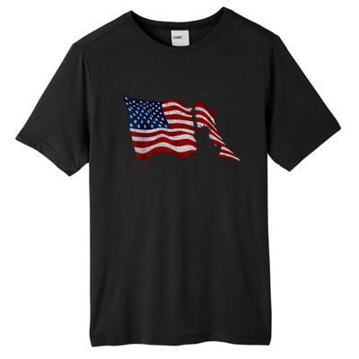 USA Flag Independence Day Statue Of Liberty 4th Of July Tall Fusion ChromaSoft Performance T-Shirt