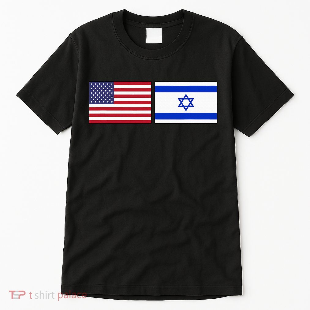Usa Flag Israel Flag Jewish American Design Tall T-Shirt