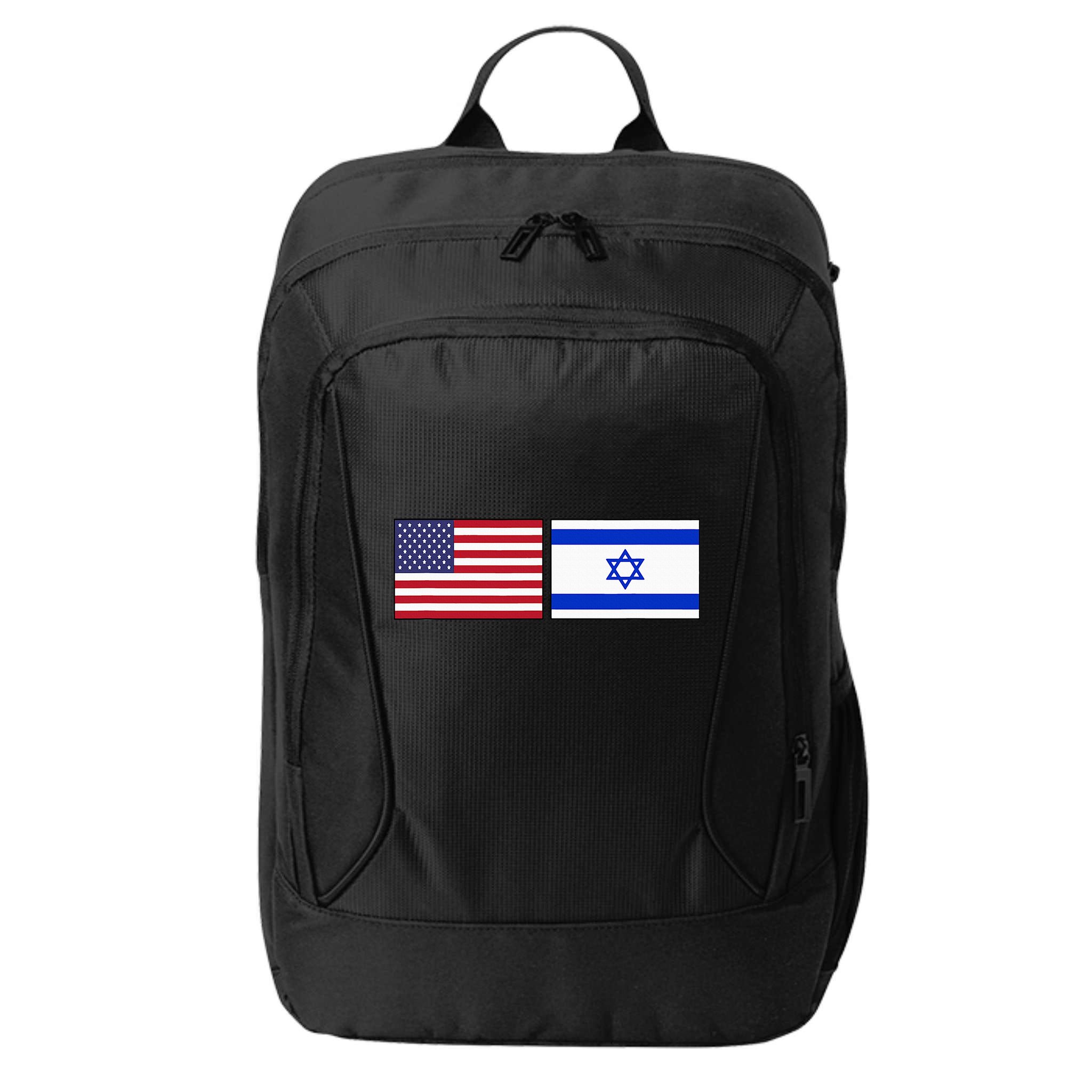 Usa Flag Israel Flag Jewish American Design City Backpack
