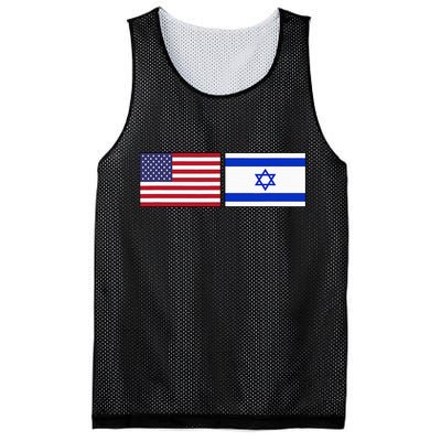 Usa Flag Israel Flag Jewish American Design Mesh Reversible Basketball Jersey Tank
