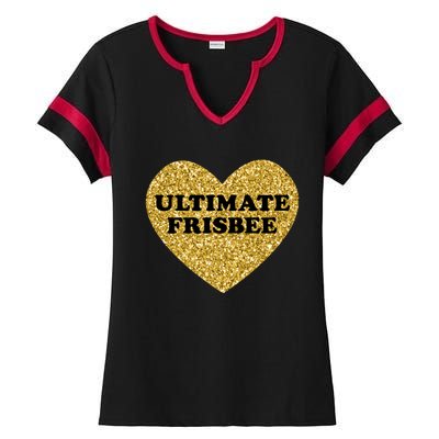 Ultimate Frisbee I Love Ultimate Frisbee Great Gift Ladies Halftime Notch Neck Tee