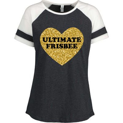 Ultimate Frisbee I Love Ultimate Frisbee Great Gift Enza Ladies Jersey Colorblock Tee