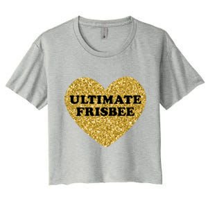 Ultimate Frisbee I Love Ultimate Frisbee Great Gift Women's Crop Top Tee