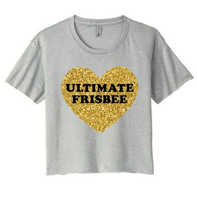 Ultimate Frisbee I Love Ultimate Frisbee Great Gift Women's Crop Top Tee