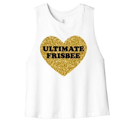 Ultimate Frisbee I Love Ultimate Frisbee Great Gift Women's Racerback Cropped Tank