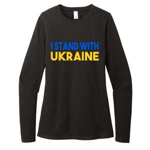 Ukraine Flag "I Stand With Ukraine" Great Gift Womens CVC Long Sleeve Shirt