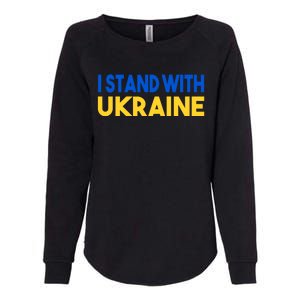 Ukraine Flag "I Stand With Ukraine" Great Gift Womens California Wash Sweatshirt