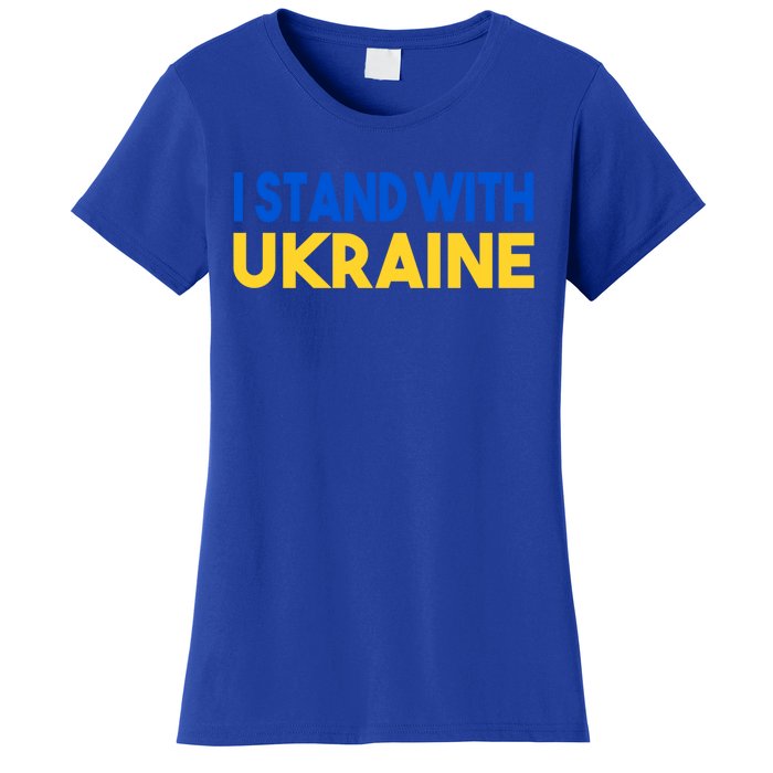 Ukraine Flag "I Stand With Ukraine" Great Gift Women's T-Shirt