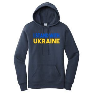 Ukraine Flag "I Stand With Ukraine" Great Gift Women's Pullover Hoodie