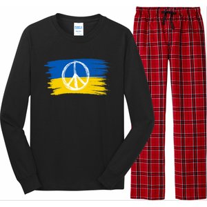 Ukrainian Flag I Stand With Ukraine Support Ukraine Gift Long Sleeve Pajama Set