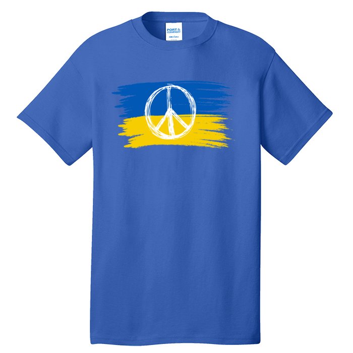 Ukrainian Flag I Stand With Ukraine Support Ukraine Gift Tall T-Shirt