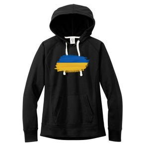 Ukraine Flag I Stand With Ukraine Support Ukraine Meaningful Gift Women's Fleece Hoodie