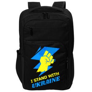 Ukrainian Flag I Stand With Ukraine Gift Freedom Ukrainian Gift Impact Tech Backpack