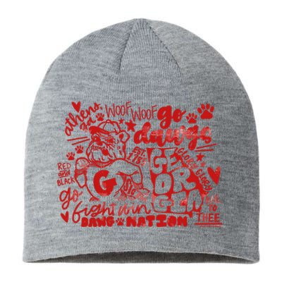 U.G.A Football Icons Comfort Colors Sustainable Beanie