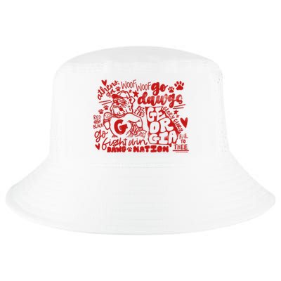 U.G.A Football Icons Comfort Colors Cool Comfort Performance Bucket Hat