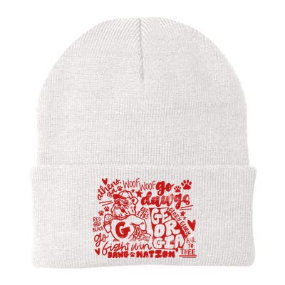 U.G.A Football Icons Comfort Colors Knit Cap Winter Beanie